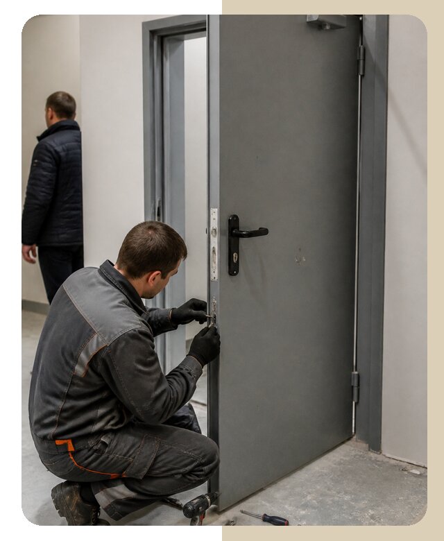 Ремонт противопожарной двери в Кургане по цене 6701 р. | ДвериЛегко-Крг